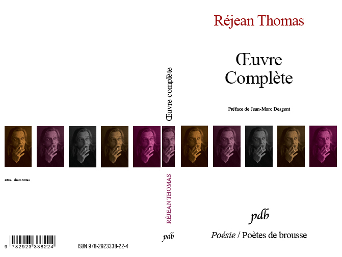 Couverture et montage de livres : Poètes de Brousse, Réjean Thomas